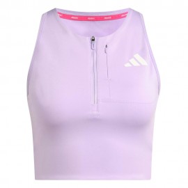 ADIDAS Crop Top Running Adizero Gel Lilac Donna