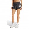 ADIDAS Pantaloncini Running Split Road To Records Nero Bianco Donna