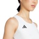 ADIDAS Crop Top Running Adizero Essential Bianco Uomo