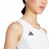 ADIDAS Crop Top Running Adizero Essential Bianco Uomo