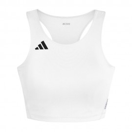 ADIDAS Crop Top Running Adizero Essential Bianco Uomo