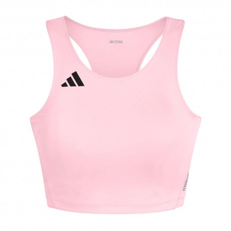 ADIDAS Crop Top Running Adizero Essential Rosa Donna
