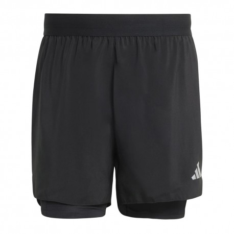 ADIDAS Pantaloncini Running Adi365 Basic 2In1 Nero Uomo
