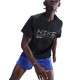 Nike T-Shirt Running Df Miler Winter Nero Argento Uomo