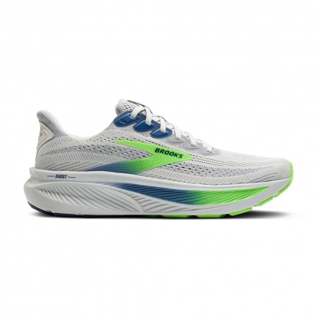 Brooks Ghost 17 Oyster Beacon Blue Gecko - Scarpe Running Uomo