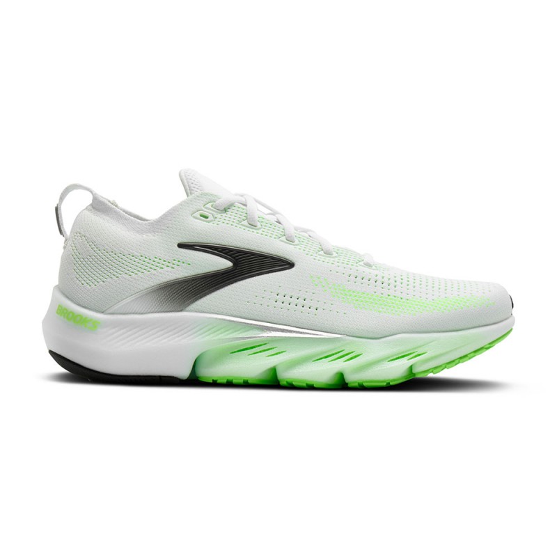 Brooks Glycerin Flex Bianco Verde - Scarpe Running Uomo