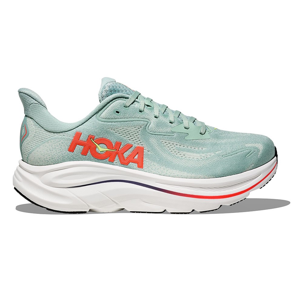 Hoka Clifton 10 Sage Neaon Flame - Scarpe Running Uomo