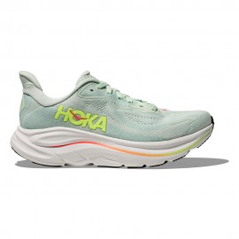 Hoka Clifton 10 Sea Glass Neon Flame - Scarpe Running Donna