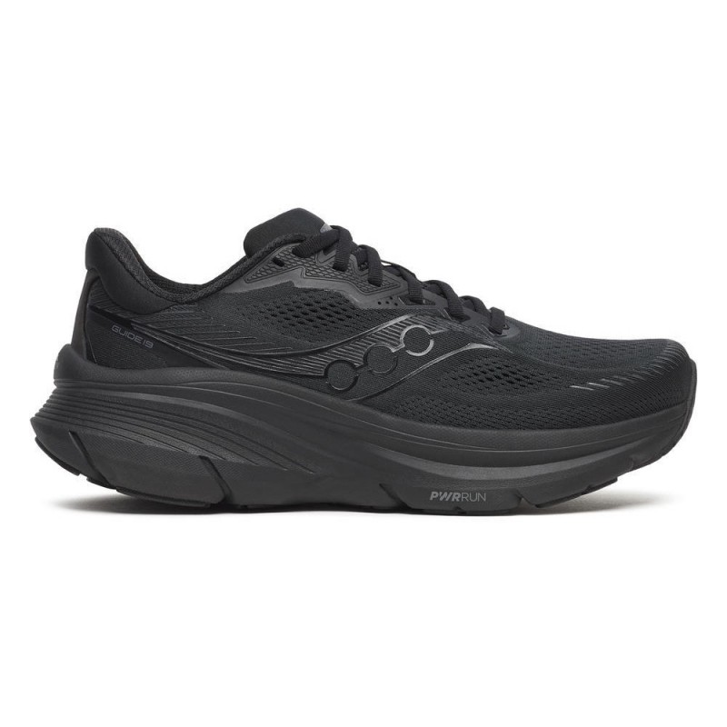 Saucony Guide 19 Triple Nero - Scarpe Running Uomo