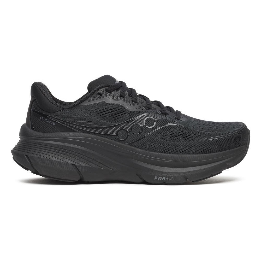 Saucony Guide 19 Triple Nero - Scarpe Running Uomo