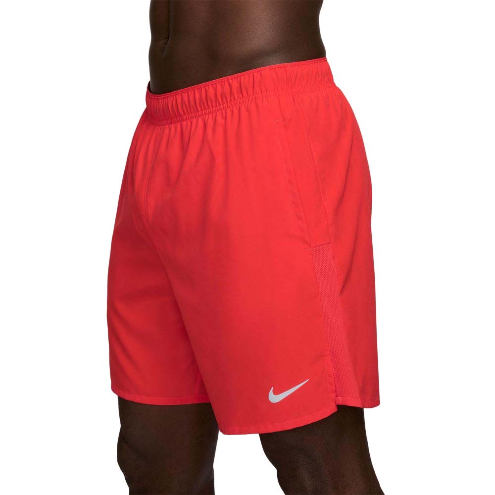 Nike Pantaloncini Running Df Challenger 7" Lt Crimson Argento Uomo