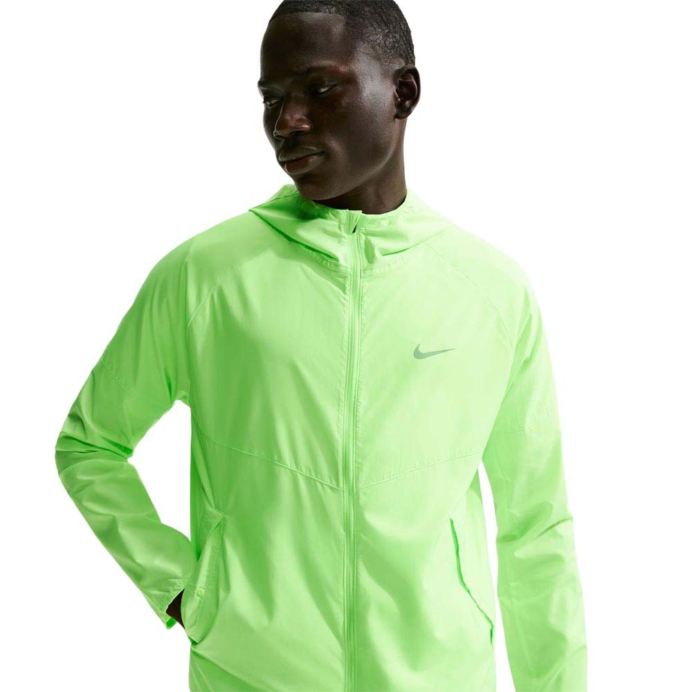 Nike Giacca Running Miler Rpl Lime Blast Argento Uomo