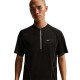 Nike T-Shirt Running Retro Track Nero Argento Uomo