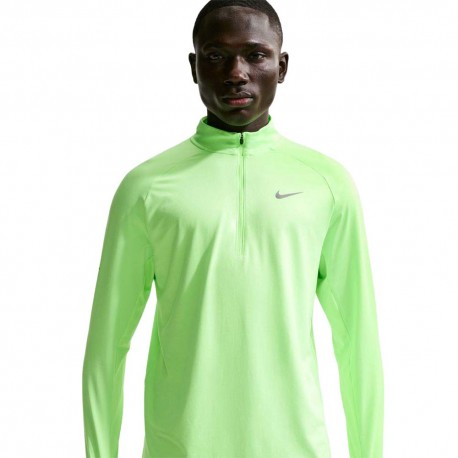 Nike Felpa Running Stride Lime Blast Silv Uomo