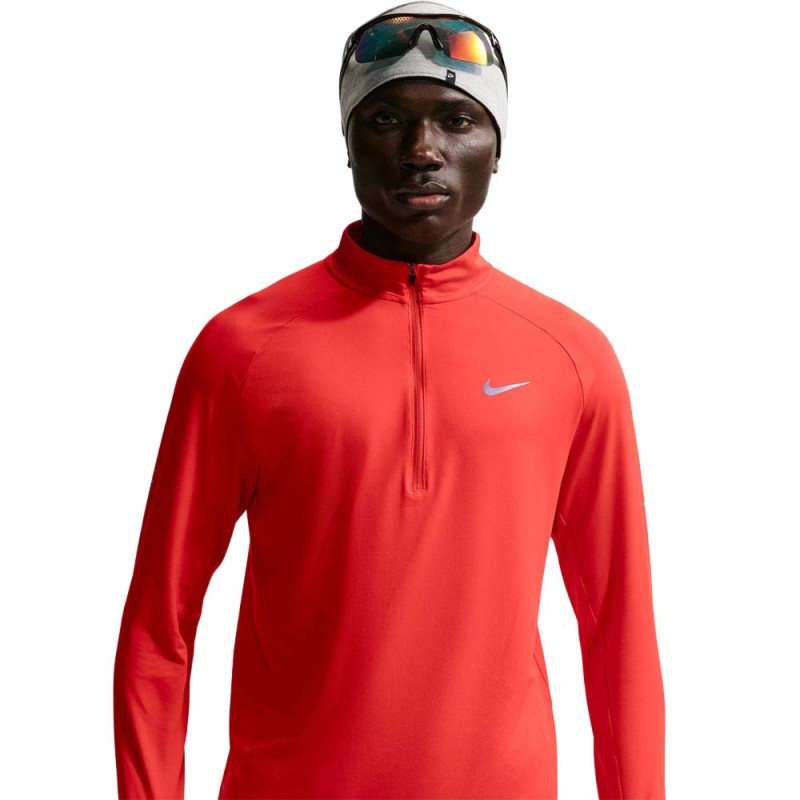 Nike Felpa Running Stride Lt Crimson Silv Uomo