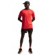 Nike T-Shirt Running Stride Lt Crimson Argento Uomo