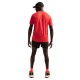 Nike T-Shirt Running Stride Lt Crimson Argento Uomo