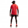 Nike T-Shirt Running Stride Lt Crimson Argento Uomo