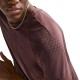Nike T-Shirt Running Stride Tattoo Burgundy Crush Uomo