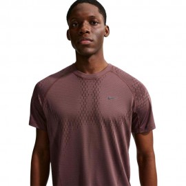 Nike T-Shirt Running Stride Bordeaux Uomo