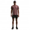Nike T-Shirt Running Stride Tattoo Burgundy Crush Uomo