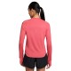 Nike Maglia Running Crew Swift Sea Coral Argento Donna