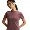 Nike T-Shirt Running Swift Tattoo Argento Donna