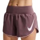 Nike Pantaloncini Running Tempo Swoosh Tattoo Argento Donna