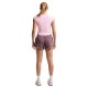 Nike T-Shirt Running Tempo Swoosh Rosa Foam Bianco Donna