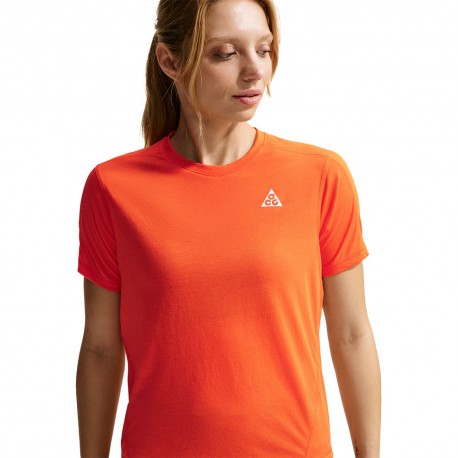 Nike Acg T-Shirt Trail Running Safety Arancio Donna