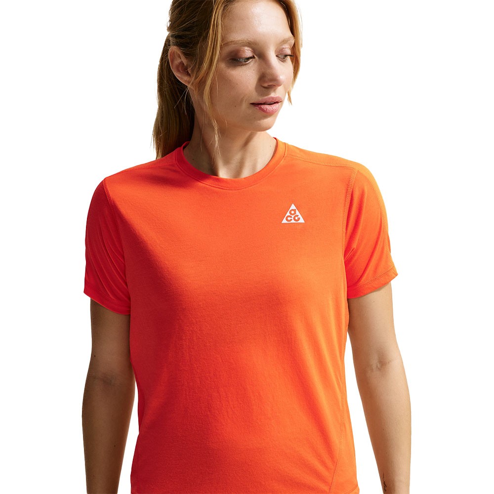Nike Acg T-Shirt Trail Running Safety Arancio Donna