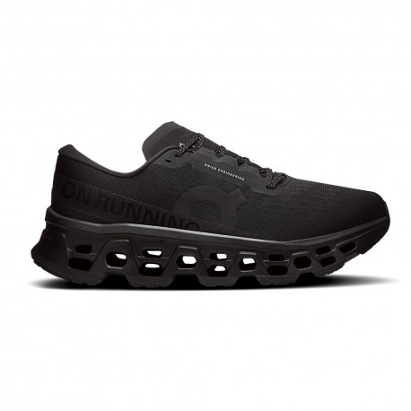 On Cloudmonster 3 Nero Nero - Scarpe Running Uomo