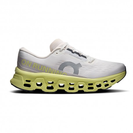 On Cloudmonster 3 Ivory Limelight - Scarpe Running Uomo