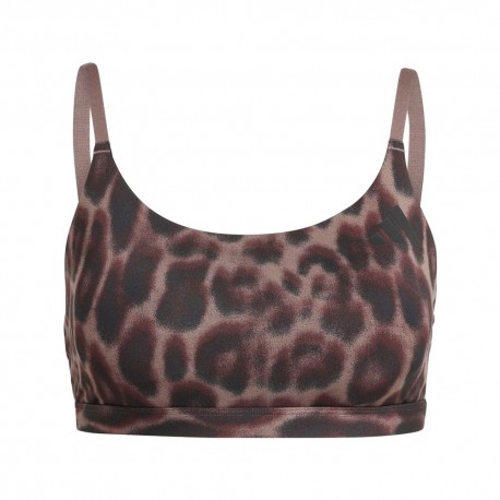 ADIDAS Reggiseno Sportivo Halo Leopard Moro Donna