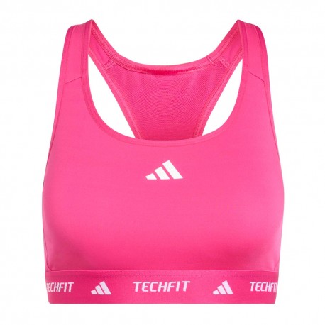 ADIDAS Reggiseno Sportivo Techfit Medium Support Fuxia Donna