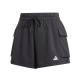 ADIDAS Shorts Sportivi Cargo Nero Donna