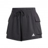 ADIDAS Shorts Sportivi Cargo Nero Donna