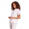 ADIDAS Maglietta Palestra Logo Tristripe Rosa Donna