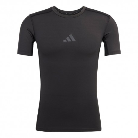 ADIDAS Maglietta Palestra Techfit Nero Uomo