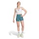 ADIDAS Top Palestra Train Logo Optime Bianco Donna