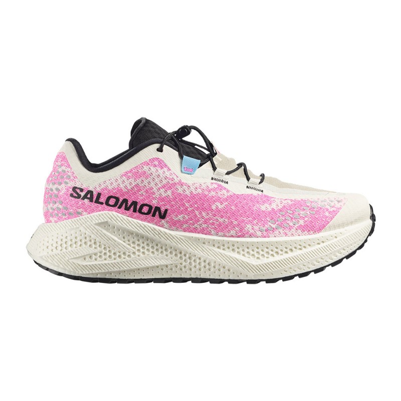 Salomon Aero Glide 4 Grvl Vanilla Ice Knockout Rosa - Scarpe Trail Running Uomo