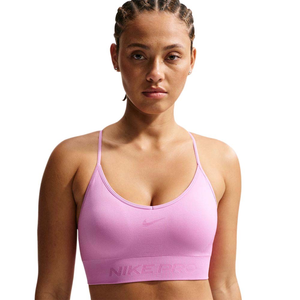 Nike Pro Reggiseno Sportivo Medium Support Seamless Rosa Donna