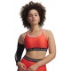 Under Armour Reggiseno Sportivo Cross Back Mid Corallo Donna