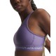 Under Armour Reggiseno Sportivo Crossback Mid Viola Donna