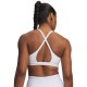 Under Armour Reggiseno Sportivo Crossback Low Bianco Donna