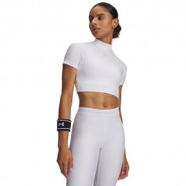 Under Armour Maglietta Palestra Fg Crop Bianco Donna