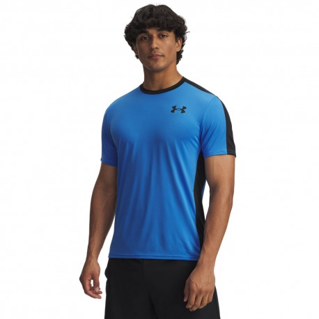 Under Armour Maglietta Palestra Hg Wordmark Blue Atlantis Uomo