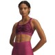 Under Armour Reggiseno Sportivo Crossback Mid Print Fuchsia Dusk Donna