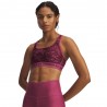 Under Armour Reggiseno Sportivo Crossback Mid Print Fuchsia Dusk Donna