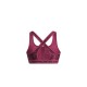 Under Armour Reggiseno Sportivo Crossback Mid Print Fuchsia Dusk Donna